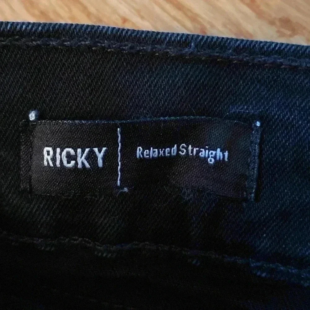 True Religion black jeans - size 44 - RICKY - relaxed straight
